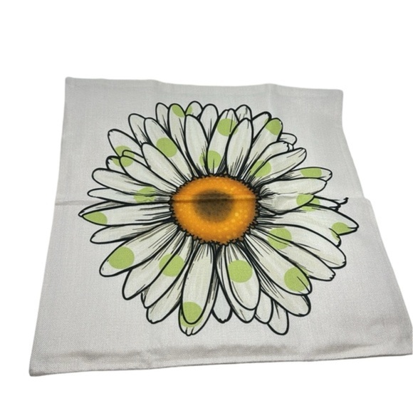Green Floral Outdoor Throw Pillow Covers - Set of 4 - Picture 11 of 12
